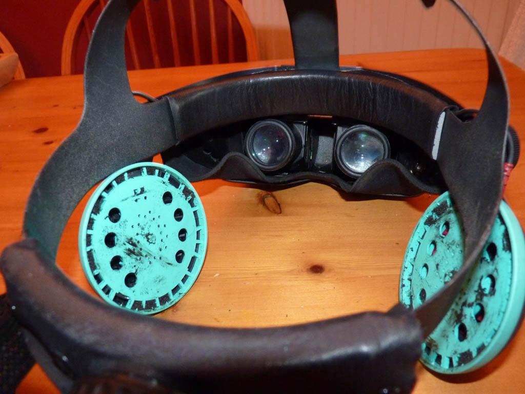 Tearing Out the Guts of a Virtual Research VR-4 Helmet