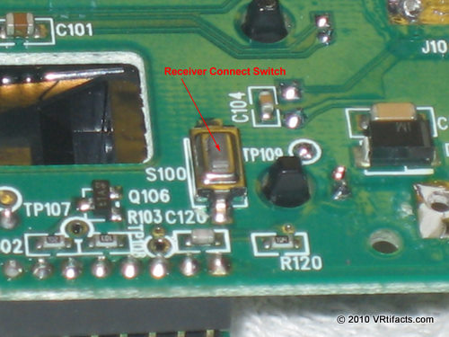 This is the push button switch to automatically choose channels to match the receiver. Its on the underside of the small board. The Gyration manual tells you how to sync the transmitter and receiver. Do it once and its done forever!